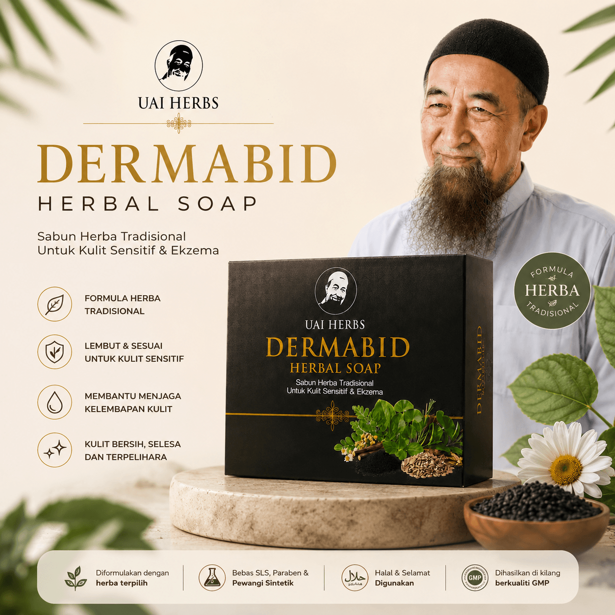Dermabid Herbal Soap